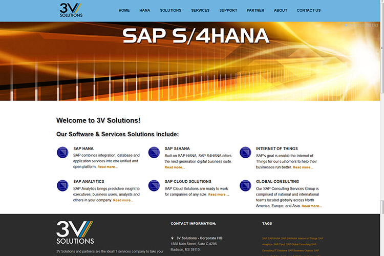 3V Solutions Website